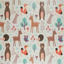 Relaxdays Opvouwbare Speelmat - Speelkleed - Dieren - Mat Kinderkamer - Kruipmat Kinderen