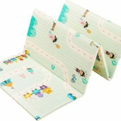 Eazy Kids Baby Speelmat – Dubbelzijdig Speelkleed – Opvouwbaar – Foam – Antislip En Waterafstotend - 150x200x1cm - C06