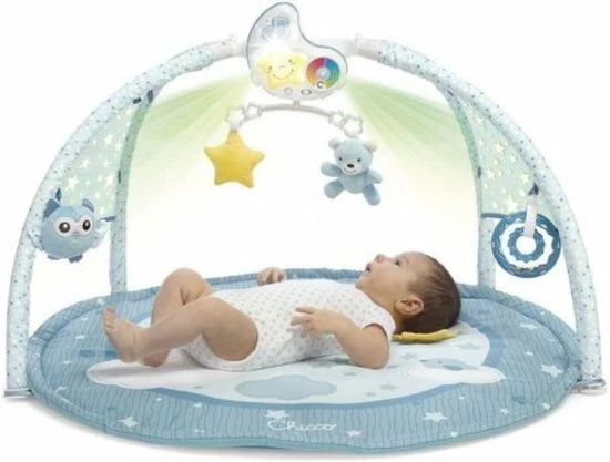 Chicco Bundel - Speelkleed - Babygym Kleurenplezier - Blauw & Rammelaar - Multi-Activiteitsratel - Gilby De Giraffe 4 Chicco Bundel - Speelkleed - Babygym Kleurenplezier - Blauw & Rammelaar - Multi-Activiteitsratel - Gilby De Giraffe - Afbeelding 2