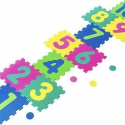 Playmat Puzzeltegels Foam - Cijfer Speelmat - 10-delig Speelmat Met Cijfers En Kleuren - 90x90 Cm - Zacht En Dik EVA Foam - Antislip En Waterafstotend - Educatief Puzzelmat Voor Baby/Peuters/Kinderen Vanaf 0 Jaar - Jongens En Meisjes - Uitneembare Cijfers - -Exporteren speelkleden winkel 550x423 3