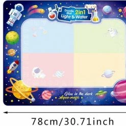 Buxibo - Magische Doodle Mat Tekenmat/Kinder Speelmat Space Met Vormpjes En Cijfers - Foam - Kruipmat - Speelkleed Ruimte - Vloermat - Baby/Peuter & Kind -Exporteren speelkleden winkel 550x425 4