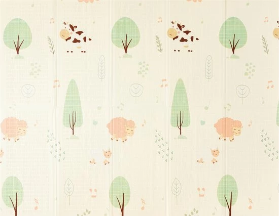 Eazy Kids Baby Speelmat – Dubbelzijdig Speelkleed – Opvouwbaar – Foam – Antislip En Waterafstotend - 150x200x1cm - C07 4 Eazy Kids Baby Speelmat – Dubbelzijdig Speelkleed – Opvouwbaar – Foam – Antislip En Waterafstotend - 150x200x1cm - C07 - Afbeelding 2