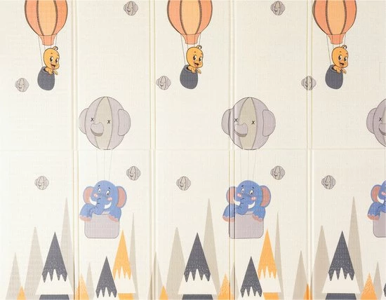 Eazy Kids Baby Speelmat – Dubbelzijdig Speelkleed – Opvouwbaar – Foam – Antislip En Waterafstotend - 150x200x1cm - C07 11 Eazy Kids Baby Speelmat – Dubbelzijdig Speelkleed – Opvouwbaar – Foam – Antislip En Waterafstotend - 150x200x1cm - C07 - Afbeelding 9