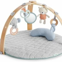 Bright Starts Ingenuity Speelkleed - Babygym - Activiteiten Gym - Cozy Spot - Speeltapijt Baby - Houten Boog