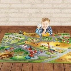 Achoka Groot Speelkleed Bouwput Met Veel Kranen 100x150 -Exporteren speelkleden winkel 550x440 6