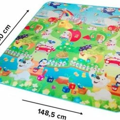 GT Commerce Grote XL Speelmat 180 X 145 Speel Kleed Vloerkleed - Speeltapijt Kinderen - Groot Baby & Kindervoerkleed - Dieren Kleed Jongens & Meisjes Speelkleed Kinderen- Binnen & Buiten | Waterafstotend Speel Babygym -Exporteren speelkleden winkel 550x444 2