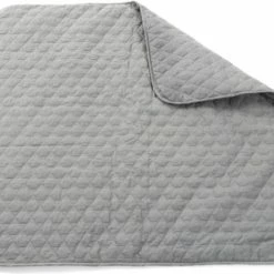 Smallstuff Speelmat Speelkleed Quilt 100 X 100 Cm Donker Grijs