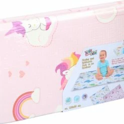 Let's Play Speelkleed - Speelmat - Luiermat - Opvouwbaar - Hypo-Allergeen - 90 X 120 X 0,8 Cm - Eenhoorns En Regenbogen -Exporteren speelkleden winkel 550x449 6