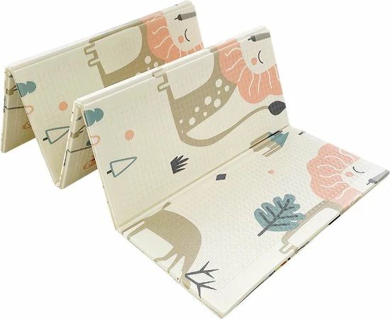 Ladanas® – OPVOUWBARE Baby Speelmat - DUBBELZIJDIG Speelkleed Incl. Opbergtas - EXTRA DIK - 180x200x1,5cm - Foam Mat - Lion/Panda 16 Ladanas® – OPVOUWBARE Baby Speelmat - DUBBELZIJDIG Speelkleed Incl. Opbergtas - EXTRA DIK - 180x200x1,5cm - Foam Mat - Lion/Panda - Afbeelding 14