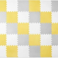 Kinderkraft Luno - Speelkleed Puzzelmat - Geel Grijs -Exporteren speelkleden winkel 550x457 4