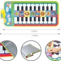 EVANOVM Piano Mat - Speelmat - Dansmat - Muziekmat - 118x50 Cm -Exporteren speelkleden winkel 550x458 6