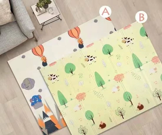 Eazy Kids Baby Speelmat – Dubbelzijdig Speelkleed – Opvouwbaar – Foam – Antislip En Waterafstotend - 150x200x1cm - C07 10 Eazy Kids Baby Speelmat – Dubbelzijdig Speelkleed – Opvouwbaar – Foam – Antislip En Waterafstotend - 150x200x1cm - C07 - Afbeelding 8