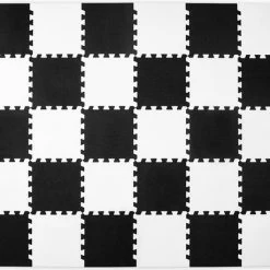 Kinderkraft Luno - Speelkleed Puzzelmat - Zwart Wit -Exporteren speelkleden winkel 550x459 3
