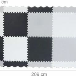 Relaxdays Speelmat Met Rand - Foam - 30-delig - Puzzelmat - Speeltegels Kinderen - Baby - Grijs -Exporteren speelkleden winkel 550x460 5