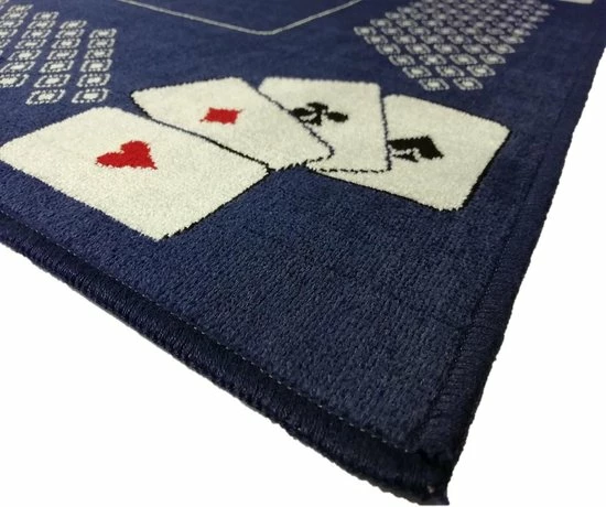 Merkloos Ikado Kaartmat Blauw, Viscose - 58 X 70 Cm 4 Merkloos Ikado Kaartmat Blauw, Viscose - 58 X 70 Cm - Afbeelding 2