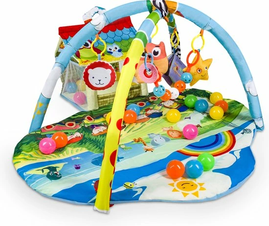 Lionelo Imke Plus - Speelkleed - 30 Ballen Inbegrepen - Grote Matmaat 90x85x48 Cm - Ontwikkelt Baby's Zintuigen 11 Lionelo Imke Plus - Speelkleed - 30 Ballen Inbegrepen - Grote Matmaat 90x85x48 Cm - Ontwikkelt Baby's Zintuigen - Afbeelding 9