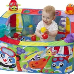 Playgro Activiteiten Ballenbak - Incl 30 Ballen/4 Speelopties - Babygym - Free Frustration Packaging -Exporteren speelkleden winkel 550x464 1