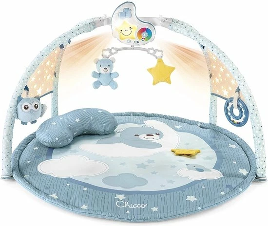 Chicco Baby Gym Kleurenplezier Blauw 3 Chicco Baby Gym Kleurenplezier Blauw