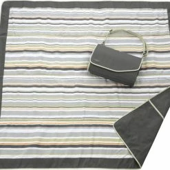 JJ Cole - Picknick/ Speelmat - Bruin/Groen Gestreept