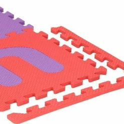 Springos Speelmat | Speelmat Foam | Puzzelmat | 36 Stukken | Letters & Cijfers | 175 X 175 Cm | Roze/Rood/Paars/Wit -Exporteren speelkleden winkel 550x470 4