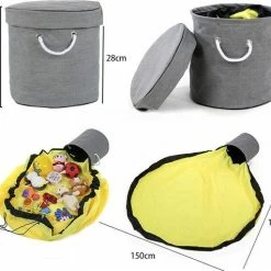 Reayou - Opbergkleed - Speelgoed Organizer - Speelmat Voor Kinderen - Lego Opbergzak - 2-in-1 Speelkleed En Opbergzak - Opbergmand - Grijs + Blauw 14 Reayou - Opbergkleed - Speelgoed Organizer - Speelmat Voor Kinderen - Lego Opbergzak - 2-in-1 Speelkleed En Opbergzak - Opbergmand - Grijs + Blauw -Exporteren speelkleden winkel 550x476 3