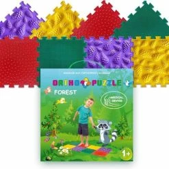 Merkloos Bos, Ortho Puzzle, Orthopedische Massage En Ontwikkelingsmatten, Speelmat Voor Baby, Peuters En Kinderen, Balans En Sensorische Stapstenen, Educatief Speelgoed, Vloerkleed