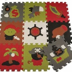 Buxibo Puzzelmat Piraten - Speelkleed/Speelmat/Vloermat Voor Kinderen - Foam Speelmat 30 X 30 CM -Exporteren speelkleden winkel 550x480 1