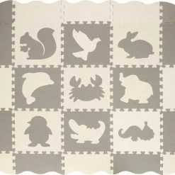 Springos Speelmat | Speelmat Foam | Puzzelmat | Figuren | Dieren | 9 Puzzelstukken | 120 X 120 Cm | Creme/Grijs 31 Springos Speelmat | Speelmat Foam | Puzzelmat | Figuren | Dieren | 9 Puzzelstukken | 120 X 120 Cm | Creme/Grijs -Exporteren speelkleden winkel 550x482 4