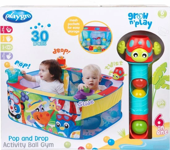 Playgro Activiteiten Ballenbak - Babygym - Incl 30 Ballen - 4 Speelopties 14 Playgro Activiteiten Ballenbak - Babygym - Incl 30 Ballen - 4 Speelopties - Afbeelding 12