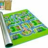 Maboshi Spel Mat - 160x200cm - In Vrolijke Kleuren - Dubbelzijdig Speelbaar -Stadsplattegrond- Babywandelpad Kruippad - Geschikt Voor Kinderen's Kruipdeken - Yoga Mat - Picknickdeken En Sportmat-beschermen Tegen Vocht-Cadeautjes Voor Kinderen -Exporteren speelkleden winkel 550x489