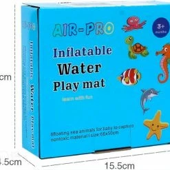 Merkloos BabyHero - Waterspeelmat - Babygym - Opblaasbare Watermat - Speelkleed Baby - Tummy Time - Speelmat - Kraamcadeau - Blauw -Exporteren speelkleden winkel 550x489 3