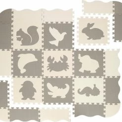 Springos Speelmat | Speelmat Foam | Puzzelmat | Figuren | Dieren | 9 Puzzelstukken | 120 X 120 Cm | Creme/Grijs 33 Springos Speelmat | Speelmat Foam | Puzzelmat | Figuren | Dieren | 9 Puzzelstukken | 120 X 120 Cm | Creme/Grijs -Exporteren speelkleden winkel 550x490 4