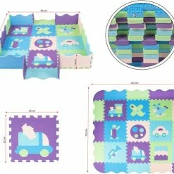 Springos Speelmat | Speelmat Foam | Puzzelmat | Figuren | 9 Puzzelstukken -Exporteren speelkleden winkel 550x492 2