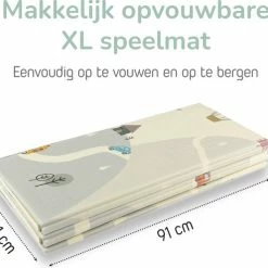 Little Hippo® Speelmat 200x180cm - Foam Speelkleed 'Mountain' - Dubbelzijdige XXL - Kinder/Baby Speelmat - Opvouwbaar - Anti-slip -Exporteren speelkleden winkel 550x496 5