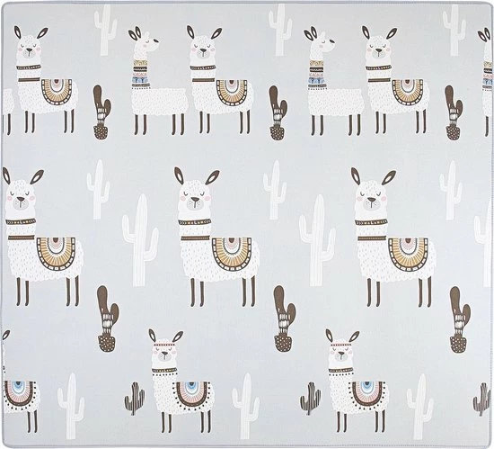 Merkloos Dubbelzijdige Speelmat Alpaca En Auto 200 X 180 Cm 3 Merkloos Dubbelzijdige Speelmat Alpaca En Auto 200 X 180 Cm