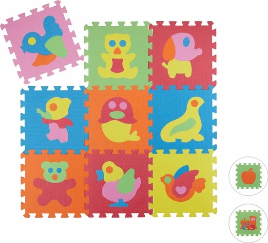 Relaxdays Speelmat 90 X 90 Cm - Puzzelmat EVA Schuim - Speelkleed - Speeltapijt BPA-vrij Dieren 13 Relaxdays Speelmat 90 X 90 Cm - Puzzelmat EVA Schuim - Speelkleed - Speeltapijt BPA-vrij Dieren - Afbeelding 11