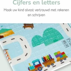 Little Hippo® Speelmat 200x180cm - Foam Speelkleed 'Roads' - Dubbelzijdige XXL - Kinder/Baby Speelmat - Opvouwbaar - Anti-slip -Exporteren speelkleden winkel 550x501