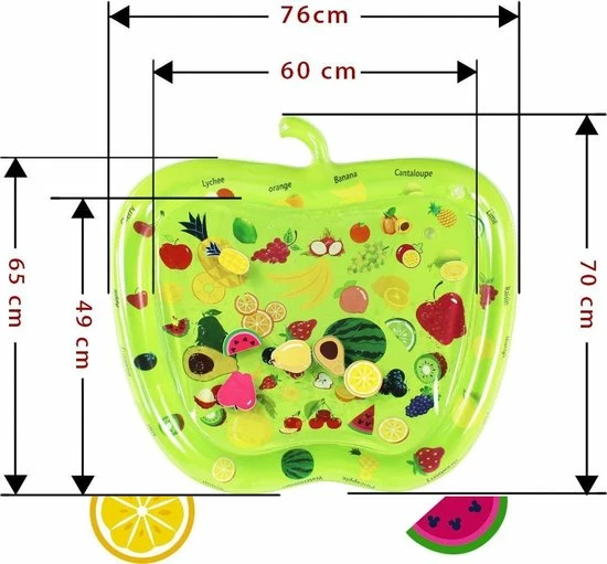 Merkloos Waterspeelmat Baby Groene Appel Vanaf 3 Maanden – Waterspeelgoed - Speelkleed - Speelmat - Kraamcadeau Tip - Babyshower Idee - Baby Cadeau 4 Merkloos Waterspeelmat Baby Groene Appel Vanaf 3 Maanden – Waterspeelgoed - Speelkleed - Speelmat - Kraamcadeau Tip - Babyshower Idee - Baby Cadeau - Afbeelding 2