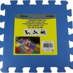 Benson 18 Stuks Blauwe Puzzel Vloertegels Foam 30 X 30 Cm - Puzzel Speelmat - Baby/peuter Speelgoed Matten