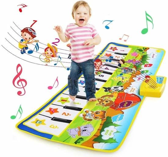 Merkloos Muziekmat | Pianomat | Speelmat | Muziek-speelmat | Opvouwbaar | Draagbaar | Dierfiguren | 100x36 Cm 6 Merkloos Muziekmat | Pianomat | Speelmat | Muziek-speelmat | Opvouwbaar | Draagbaar | Dierfiguren | 100x36 Cm - Afbeelding 4