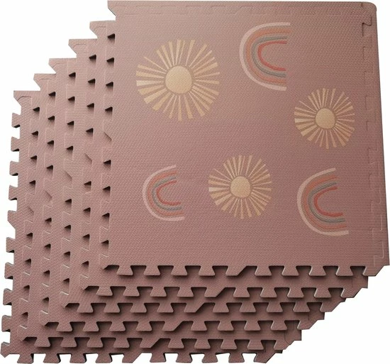 Merkloos Baby Speelmat Van Foam - Regenboog & Zonnestralen - Kruipmat - Zachte Vloertegels - Speelkleed - Zacht 3 Merkloos Baby Speelmat Van Foam - Regenboog & Zonnestralen - Kruipmat - Zachte Vloertegels - Speelkleed - Zacht