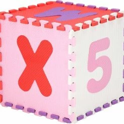 Springos Speelmat | Speelmat Foam | Puzzelmat | 36 Stukken | Letters & Cijfers | 175 X 175 Cm | Roze/Rood/Paars/Wit -Exporteren speelkleden winkel 550x515 6