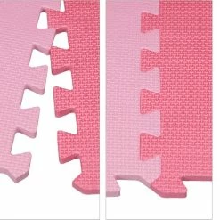 Relaxdays 36-delige Speelmat Foam - Puzzelmat Met Rand - Speeltegels - Puzzeltegels Baby - Roze -Exporteren speelkleden winkel 550x516 4