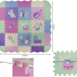 IsoTrade Kinder Speel Vloer - Schuimpuzzels Voor Op De Grond 9st - Muziekinstrumenten 30x30cm -Exporteren speelkleden winkel 550x517 5