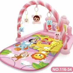 Diversicus Interactieve Speelmat – Speelkleed Interactie - Muziek Mat Roze