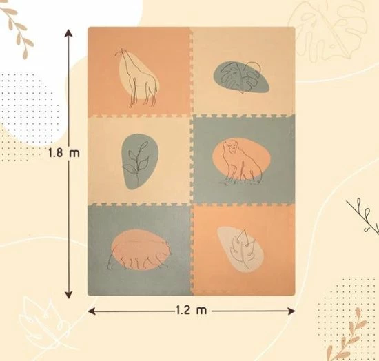 Hakuna Matte Speelkleed Baby - XXL Speelmat Foam - Jungle 6 Hakuna Matte Speelkleed Baby - XXL Speelmat Foam - Jungle - Afbeelding 4