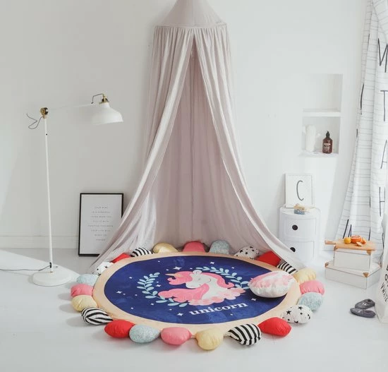 By Baboo Baby Cadeau Meisje - Vloerkleed Kinderkamer - Mooie Eenhoorn - Speelmat Met Kussentjes - Kindertapijt - Speelkleed Meisje - Oranje - Roze - Blauw 12 By Baboo Baby Cadeau Meisje - Vloerkleed Kinderkamer - Mooie Eenhoorn - Speelmat Met Kussentjes - Kindertapijt - Speelkleed Meisje - Oranje - Roze - Blauw - Afbeelding 10