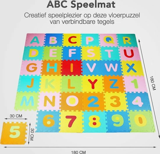 LifeGoods Speelmat XL - Puzzel - 86-delig Puzzel - 180x180 Cm 4 LifeGoods Speelmat XL - Puzzel - 86-delig Puzzel - 180x180 Cm - Afbeelding 2