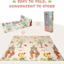 FOXSPORT Speelmat Speelkleed Speeltapijt - Antislip En Waterafstotend - Speelmatten Speel Vloerkleed - Groot Dubbelzijdig - Matras Vloer Speelgoed Baby Foam Play Mat Kleed Tapijt Voor Kinderen Jongens En Meisje Matten - Opvouwbaar -Exporteren speelkleden winkel 550x531 4