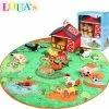 Louas Loua's Boerderij Baby Speelmat Met 8 Knuffeldieren - Baby Speelkleed - Babygym - Baby Speelkleed Gym - Speelkleed Met Boog